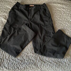 5.11 Tactical Pro Ripstop Pants Black Cargo Utility 40x34 Double Knee Measure 33